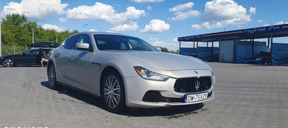 Maserati Ghibli cena 89000 przebieg: 177000, rok produkcji 2014 z Wrocław małe 92